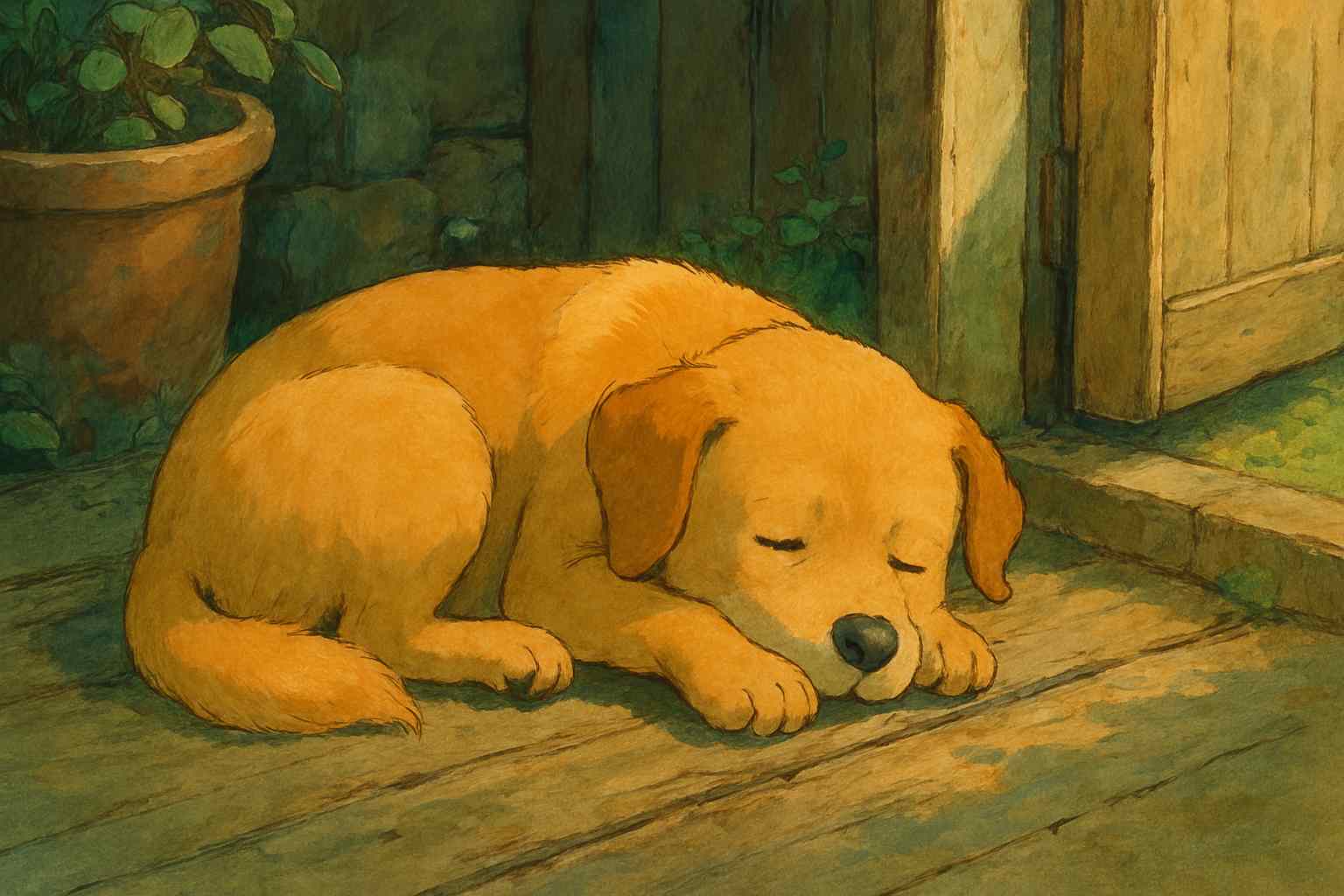 Ghibli animal artwork generated by AI