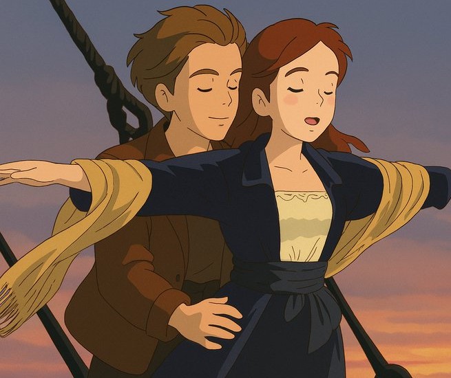 Ghibli lovers artwork in Studio Ghibli style